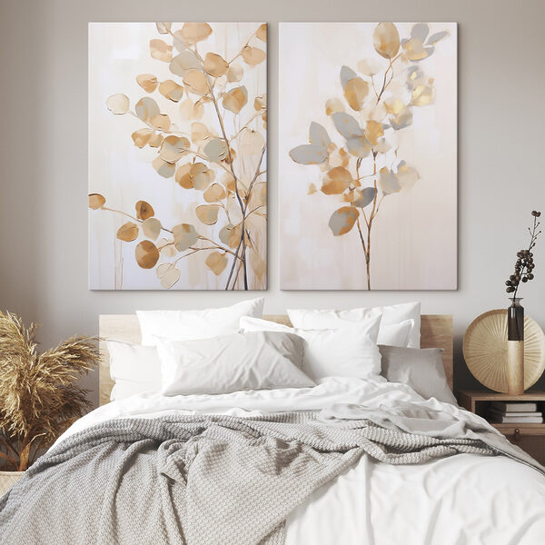 Painting of a tree with leaves Painting of a tree with leaves