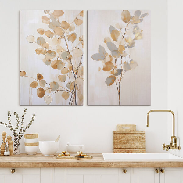 Painting of a tree with leaves Painting of a tree with leaves