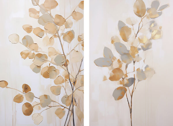 Painting of a tree with leaves Painting of a tree with leaves