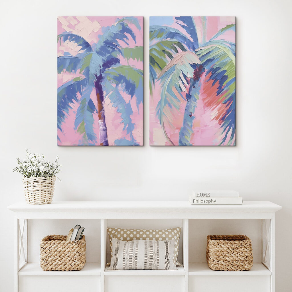 Painting of palm trees Painting of palm trees