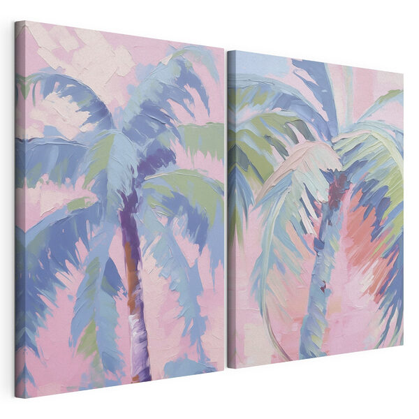 Impression sur toile modulaire Peinture représentant des palmiers (UGS : m30614) Impression sur toile modulaire Impression sur toile modulaire Peinture représentant des palmiers (UGS : m30614)