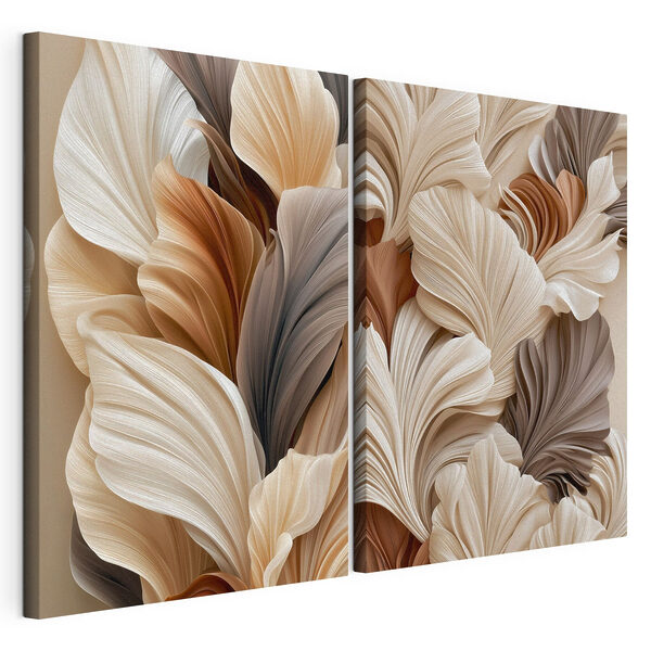 Une élégance naturelle dans des teintes douces Impression sur toile modulaire Une élégance naturelle dans des teintes douces