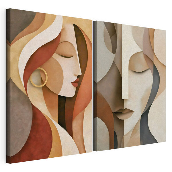 Impression sur toile modulaire Représentation artistique de la beauté féminine