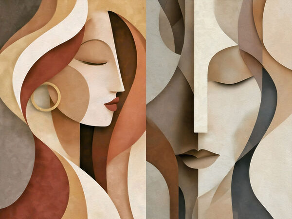 Artistic representation of feminine beauty Artistic representation of feminine beauty
