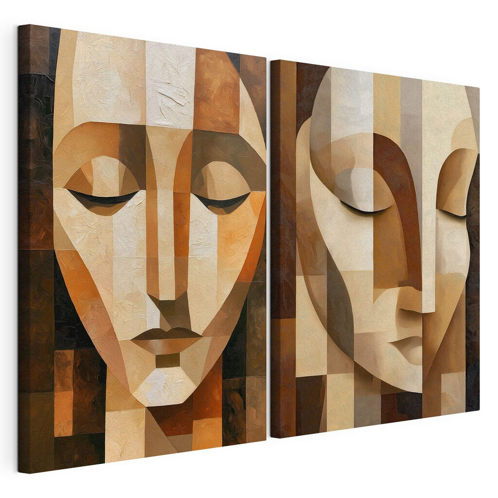 Silent Faces in Abstract Harmony Silent Faces in Abstract Harmony