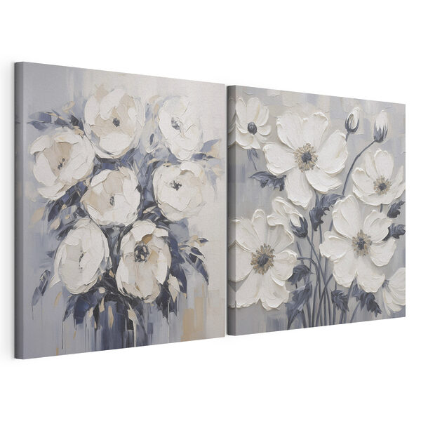 Peinture de fleurs sur toile Impression sur toile modulaire Peinture de fleurs sur toile