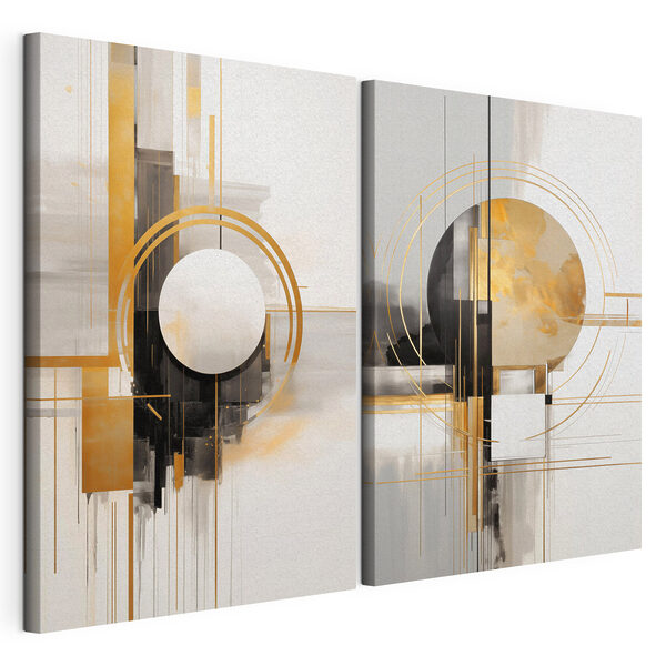 Deux œuvres d'art Impression sur toile modulaire Deux œuvres d'art