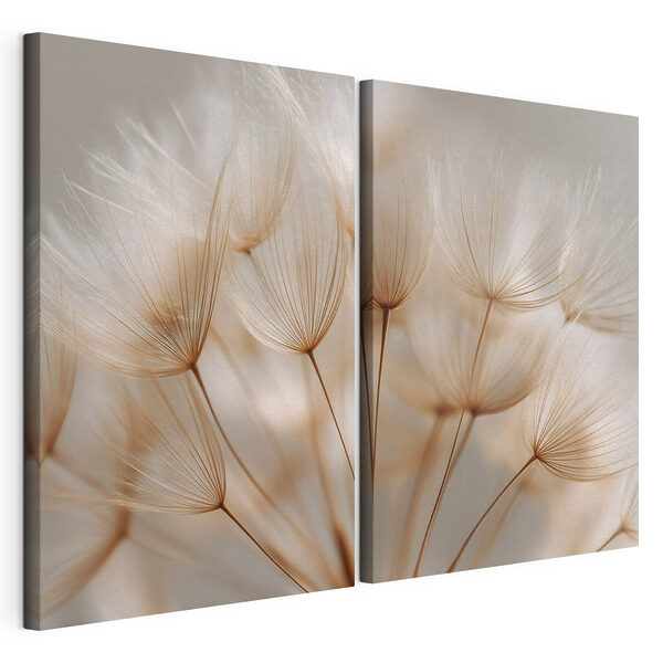 De délicates mèches de cheveux ondulent au gré d'une douce brise Impression sur toile modulaire De délicates mèches de cheveux ondulent au gré d'une douce brise
