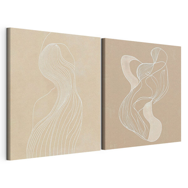 Quelques photos d'une femme Impression sur toile modulaire Quelques photos d'une femme