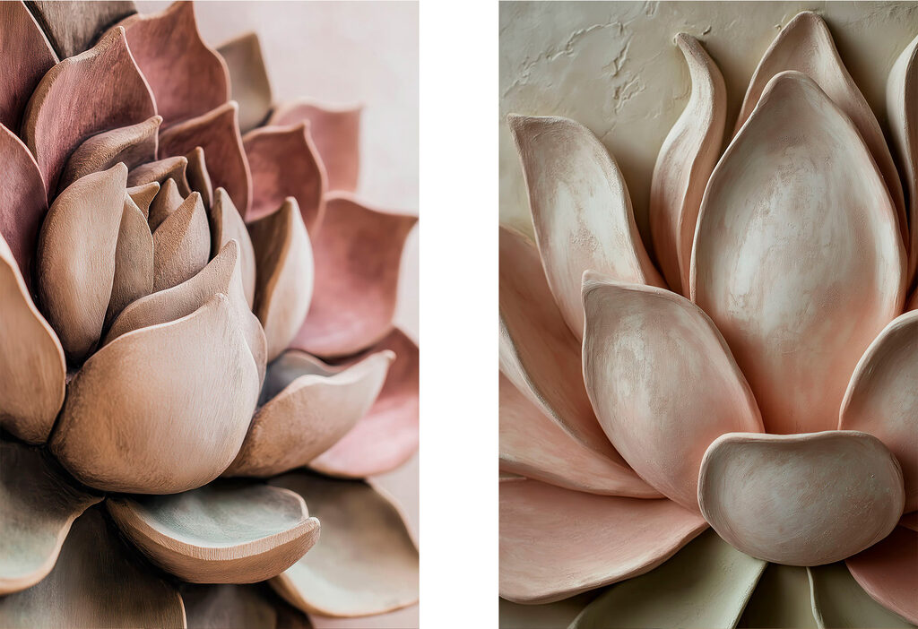 Soft petals in muted earth tones Soft petals in muted earth tones