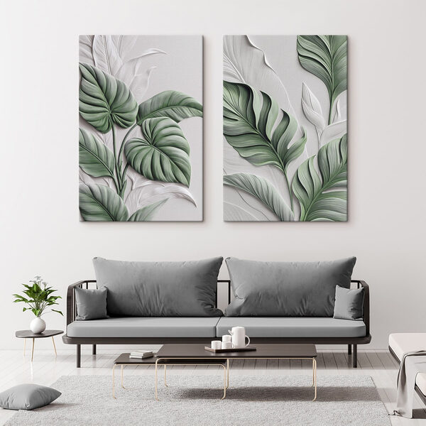 - Lush leaves in harmonious design - Lush leaves in harmonious design