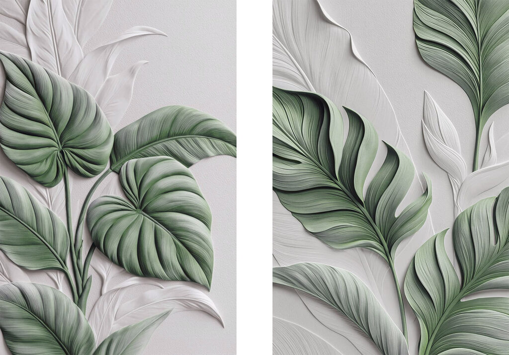 - Lush leaves in harmonious design - Lush leaves in harmonious design