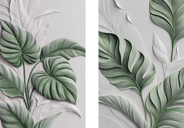 - Lush leaves in harmonious design - Lush leaves in harmonious design