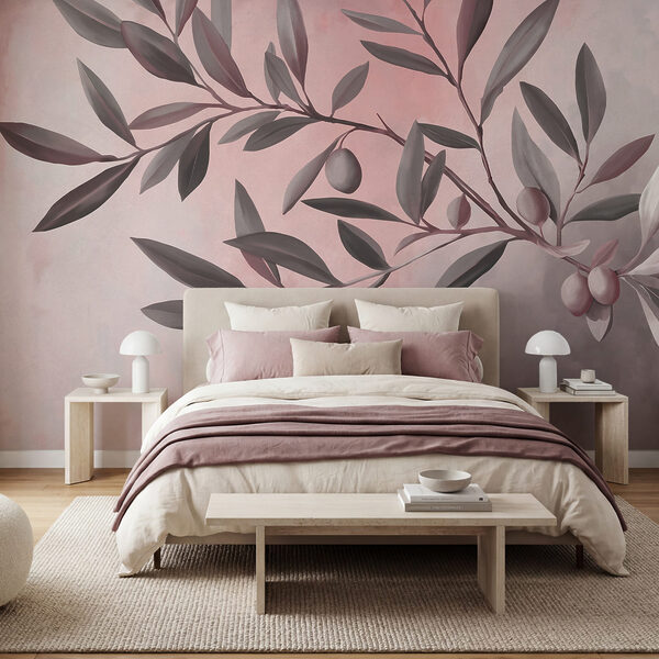 Branche avec des feuilles et des fruits Branche avec des feuilles et des fruits