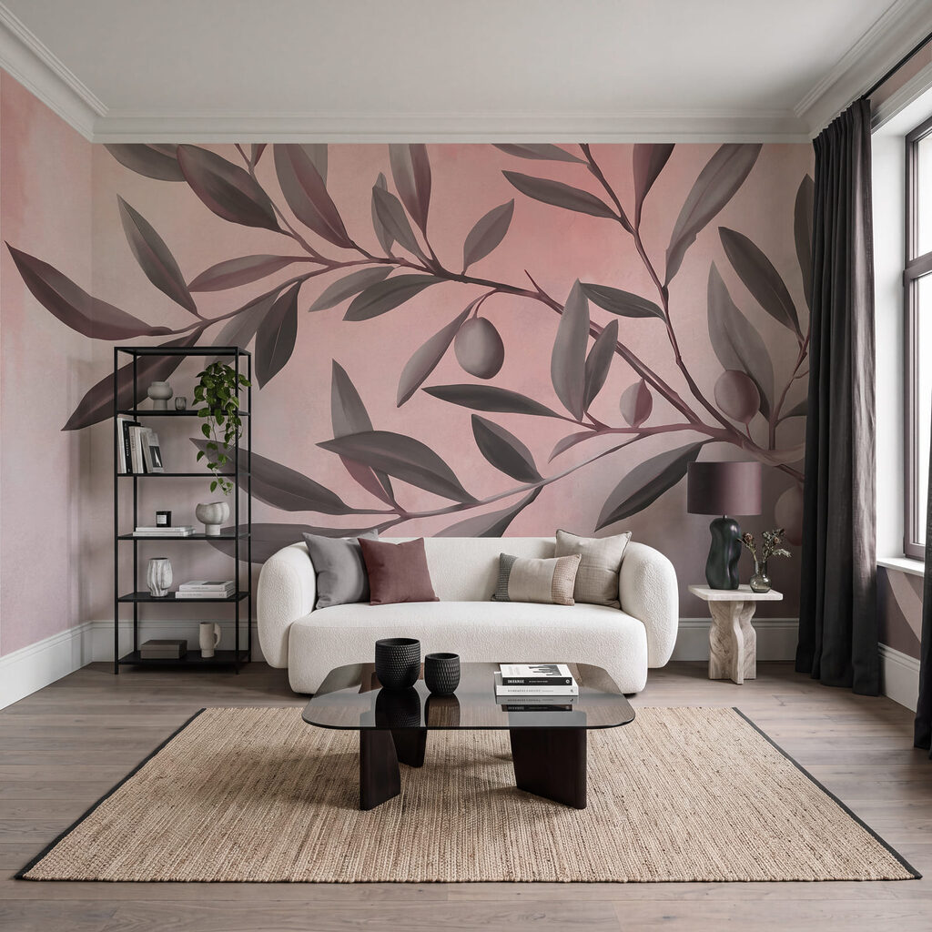 Branche avec des feuilles et des fruits Branche avec des feuilles et des fruits