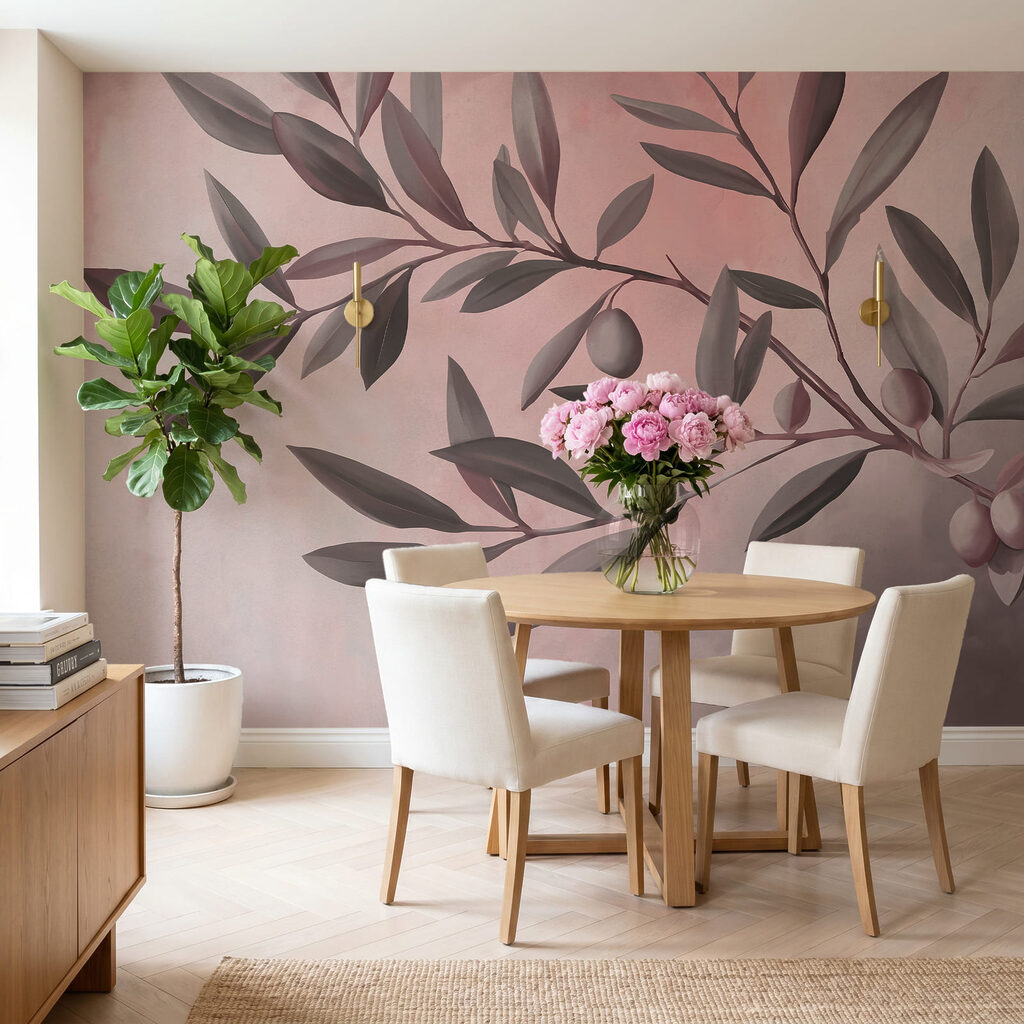 Branche avec des feuilles et des fruits Branche avec des feuilles et des fruits