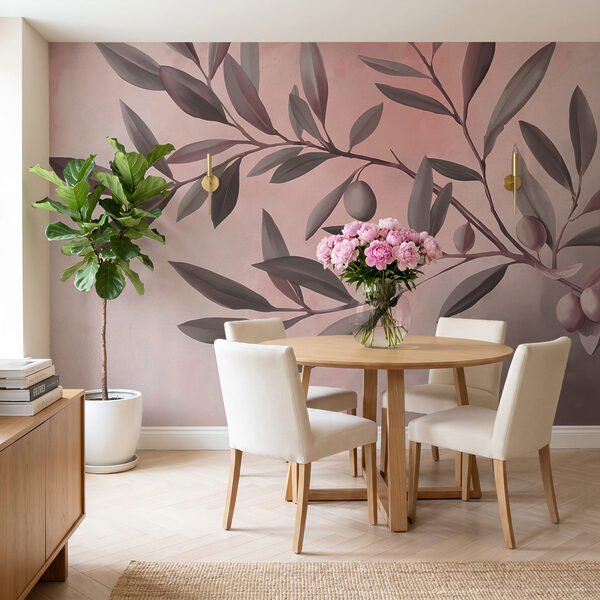 Branche avec des feuilles et des fruits Branche avec des feuilles et des fruits