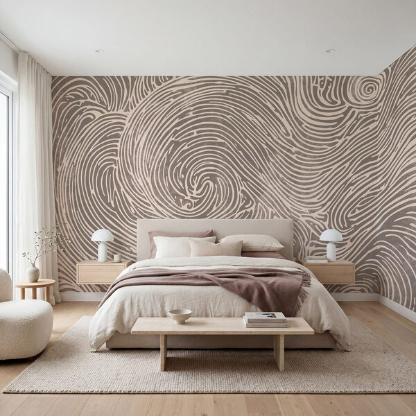 Des volutes complexes dessinent des motifs fluides Des volutes complexes dessinent des motifs fluides