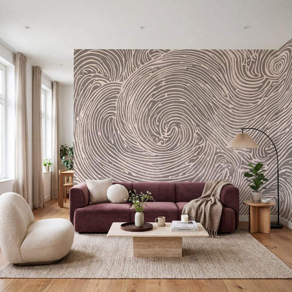 Des volutes complexes dessinent des motifs fluides Des volutes complexes dessinent des motifs fluides