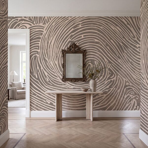 Des volutes complexes dessinent des motifs fluides Des volutes complexes dessinent des motifs fluides