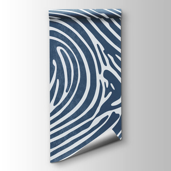 Blue and white swirl pattern