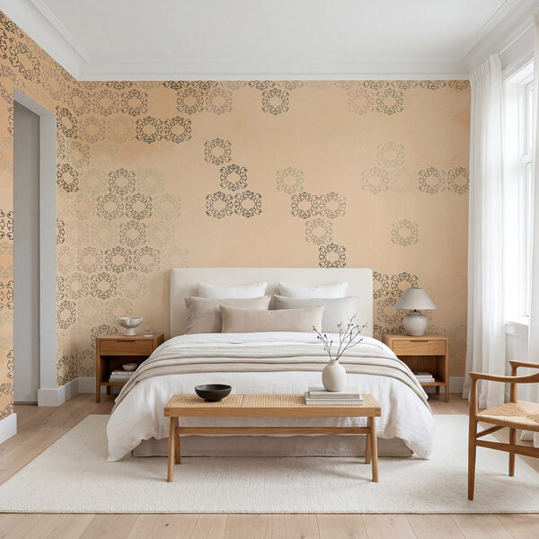 Motif de fleurs noires et blanches