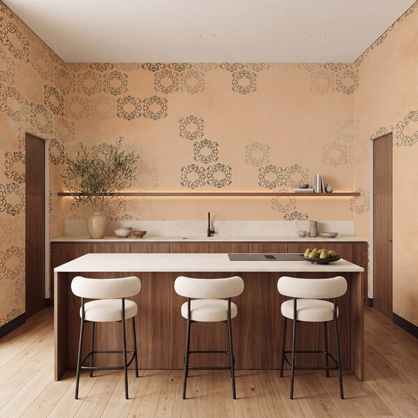 Motif de fleurs noires et blanches