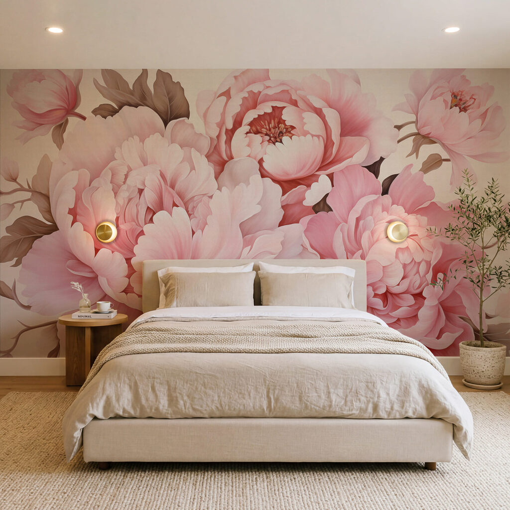 Bouquet de fleurs roses