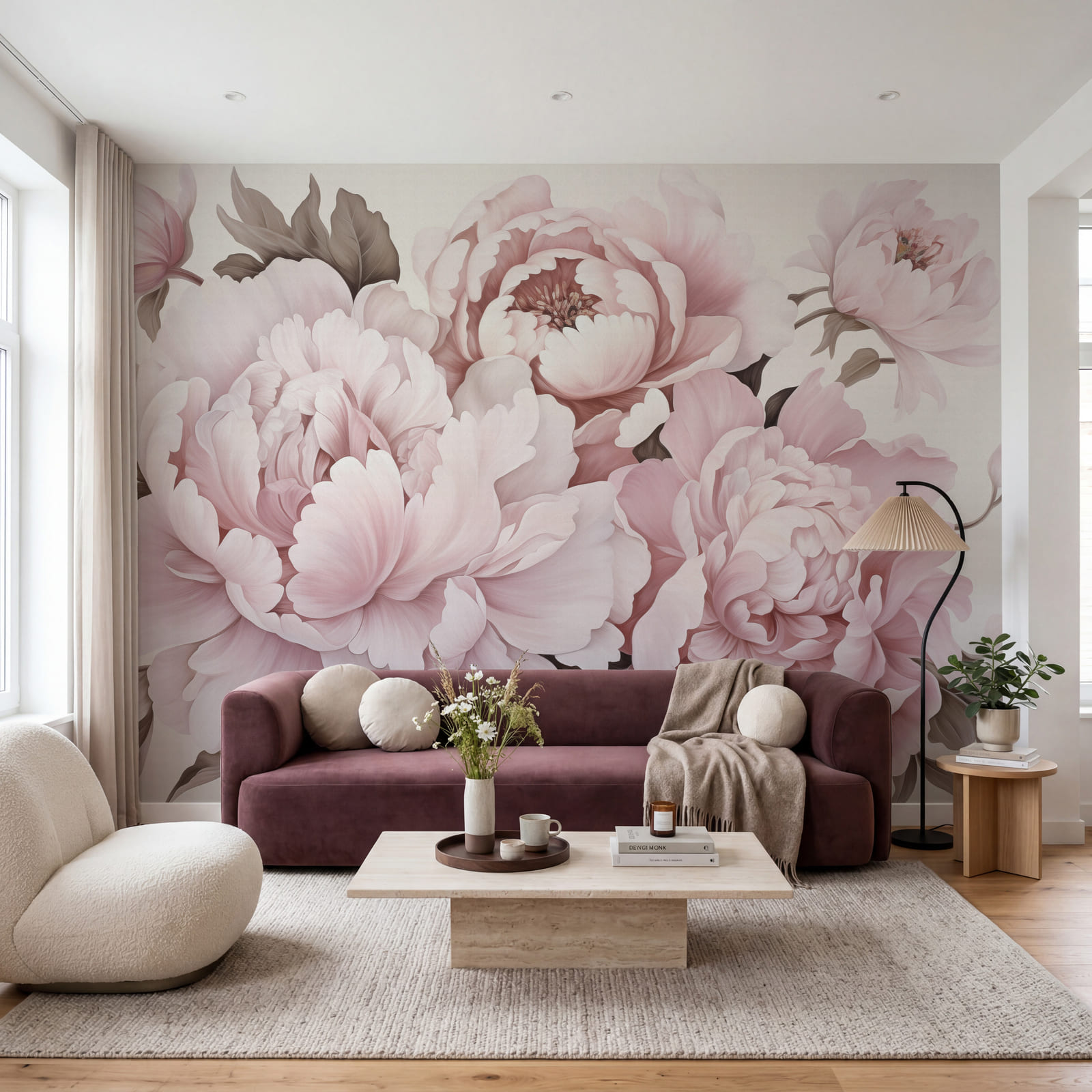 Des pivoines rose pâle en pleine floraison Des pivoines rose pâle en pleine floraison
