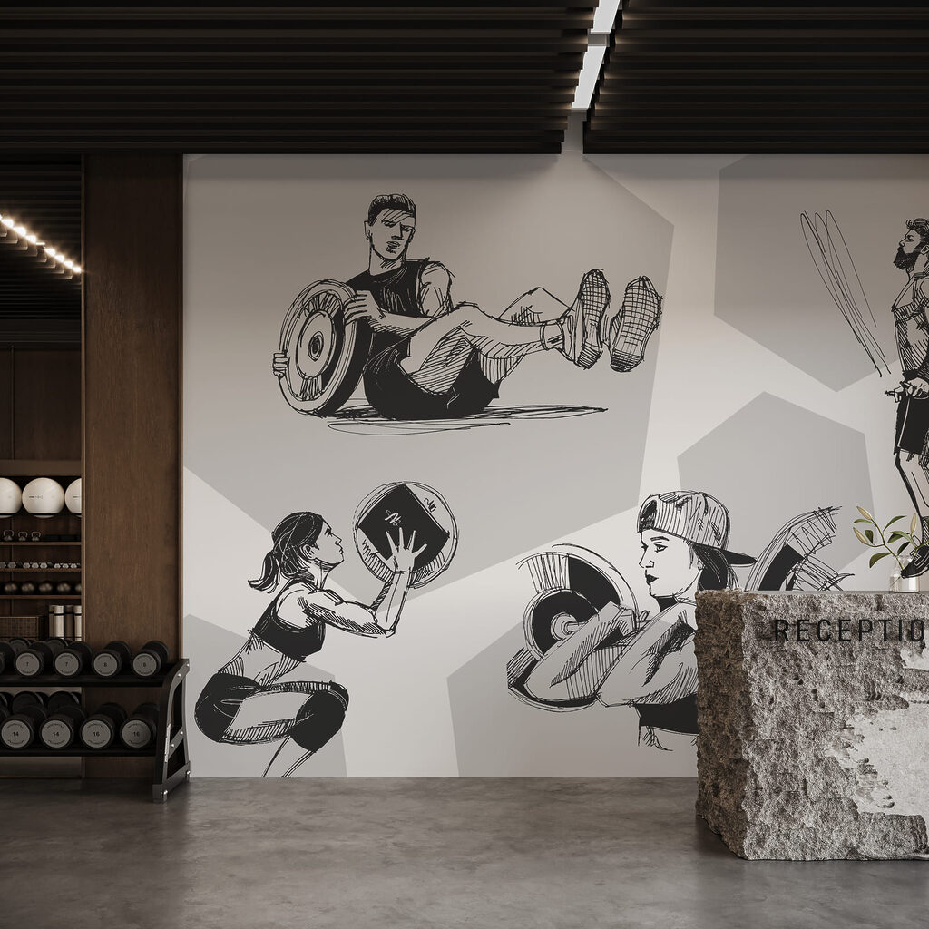 Un groupe de personnes faisant des squats