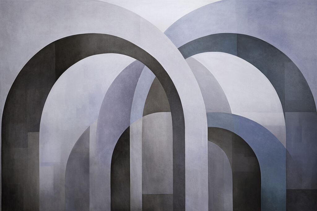 Painting of a group of arches