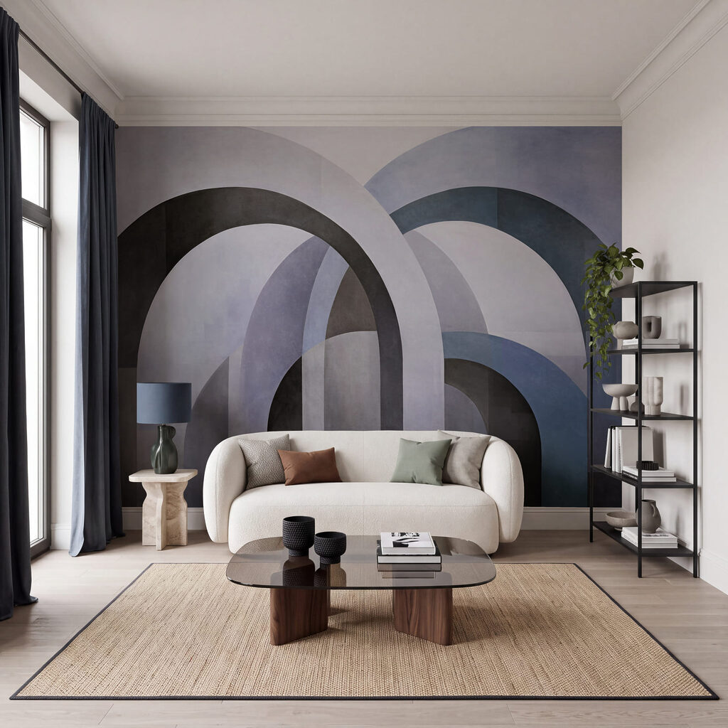 Peinture représentant un ensemble d'arcs