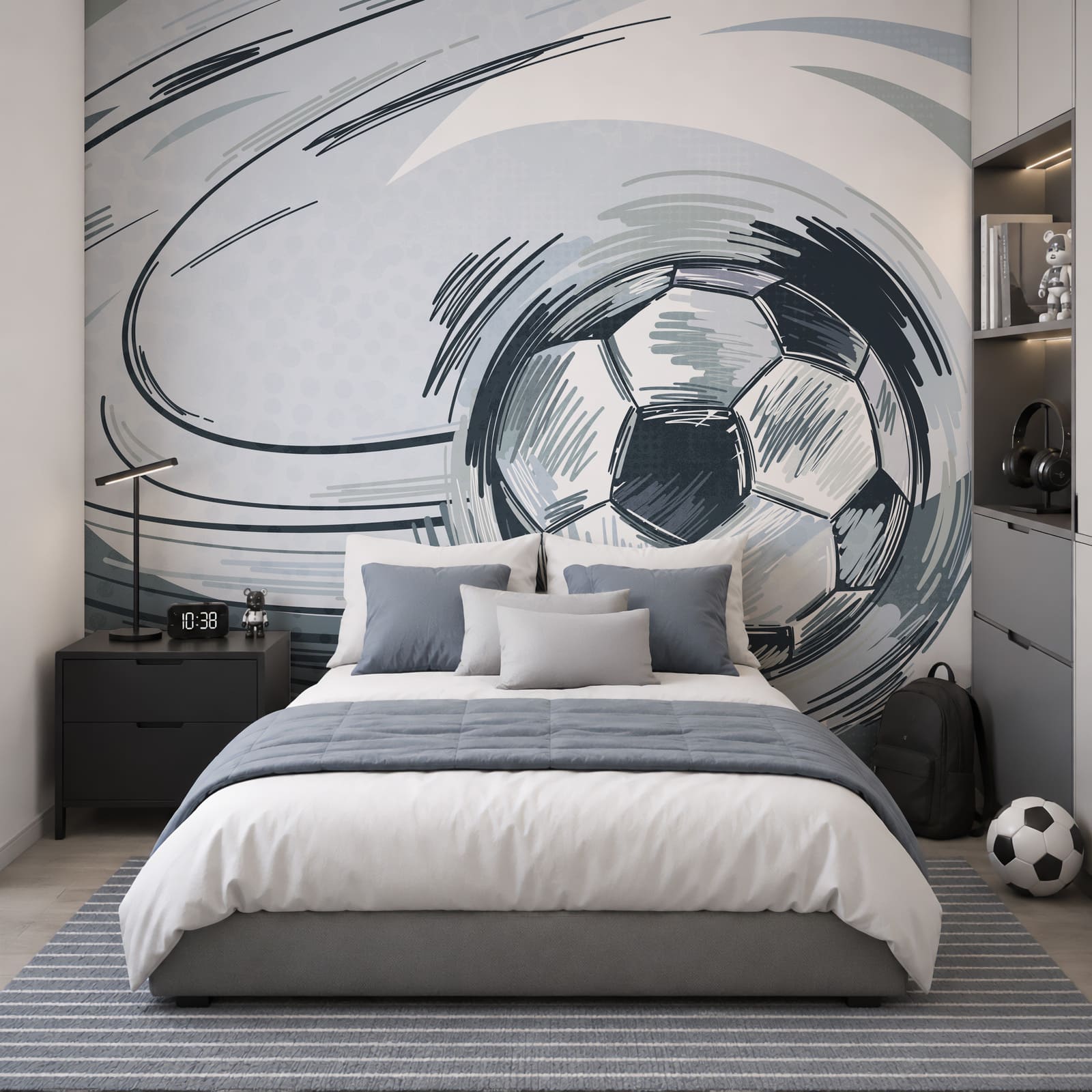 Un ballon de football pris dans une tornade Un ballon de football pris dans une tornade