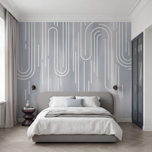 Des lignes blanches sur fond gris Des lignes blanches sur fond gris