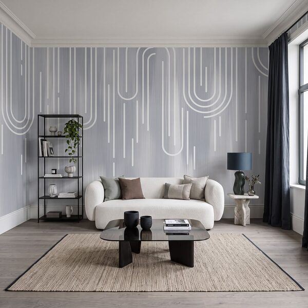 Des lignes blanches sur fond gris Des lignes blanches sur fond gris