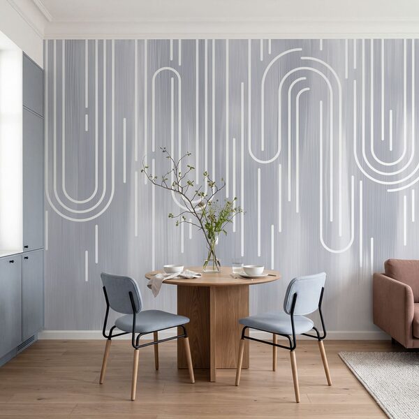 Des lignes blanches sur fond gris Des lignes blanches sur fond gris