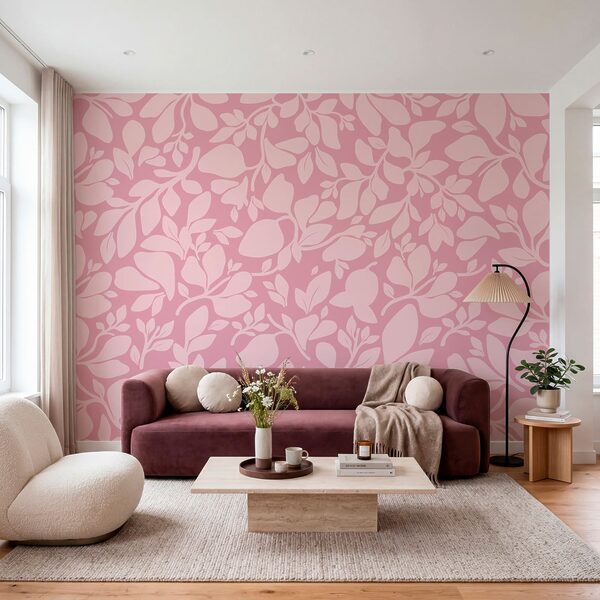 Motif rose avec des feuilles Motif rose avec des feuilles