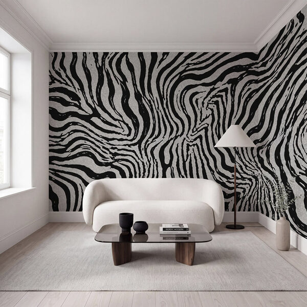 Motif à rayures noires et blanches Motif à rayures noires et blanches