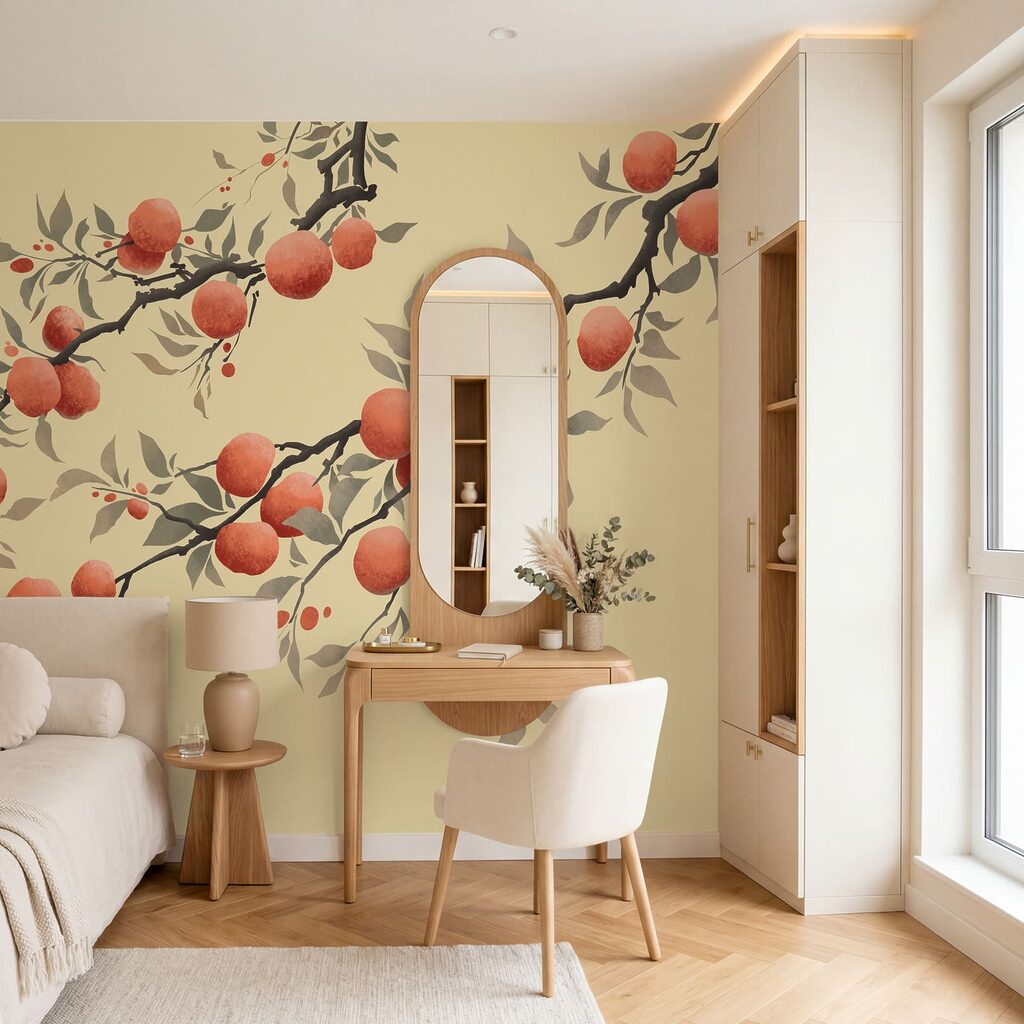 Branche chargée d'oranges