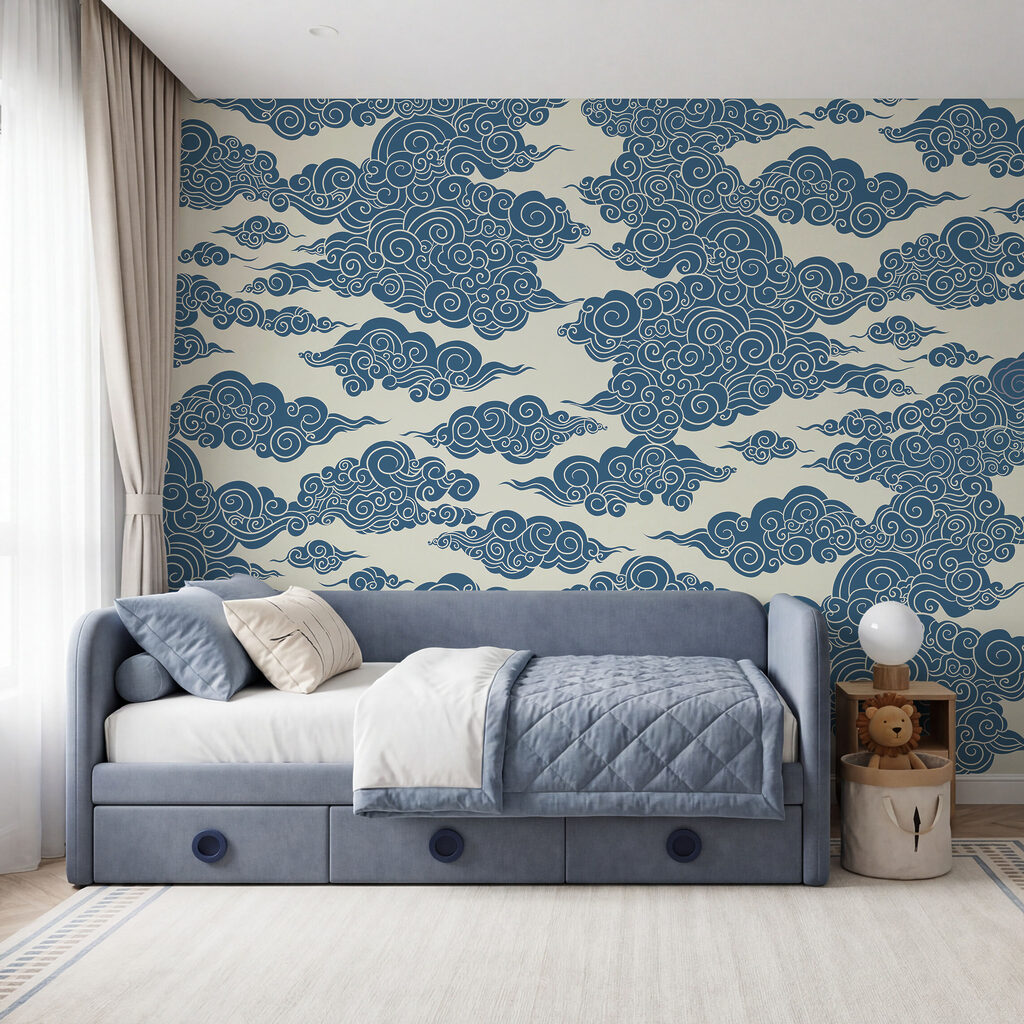 Motif de nuages et de tourbillons Motif de nuages et de tourbillons