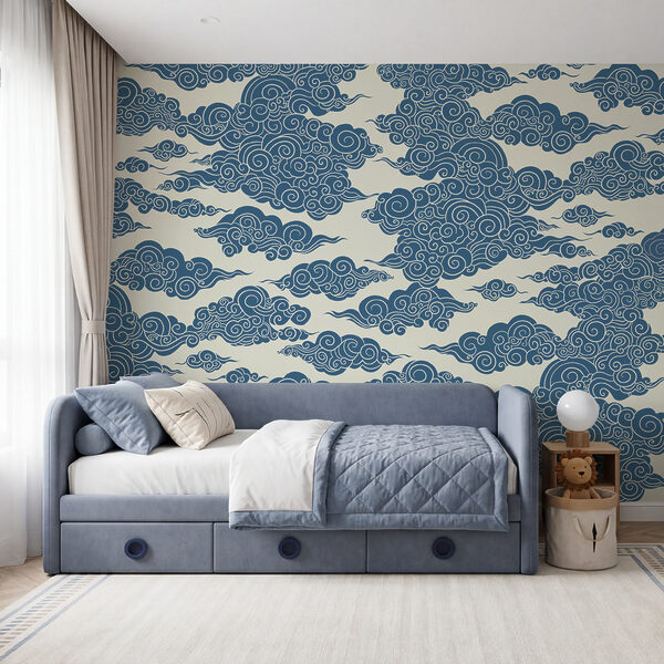 Motif de nuages et de tourbillons Motif de nuages et de tourbillons