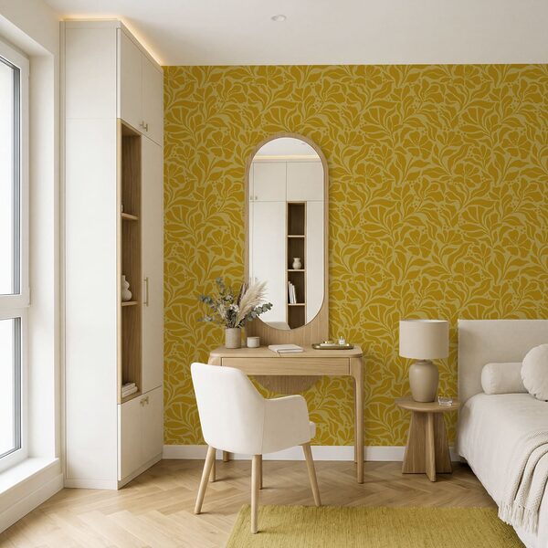 Motif jaune et blanc