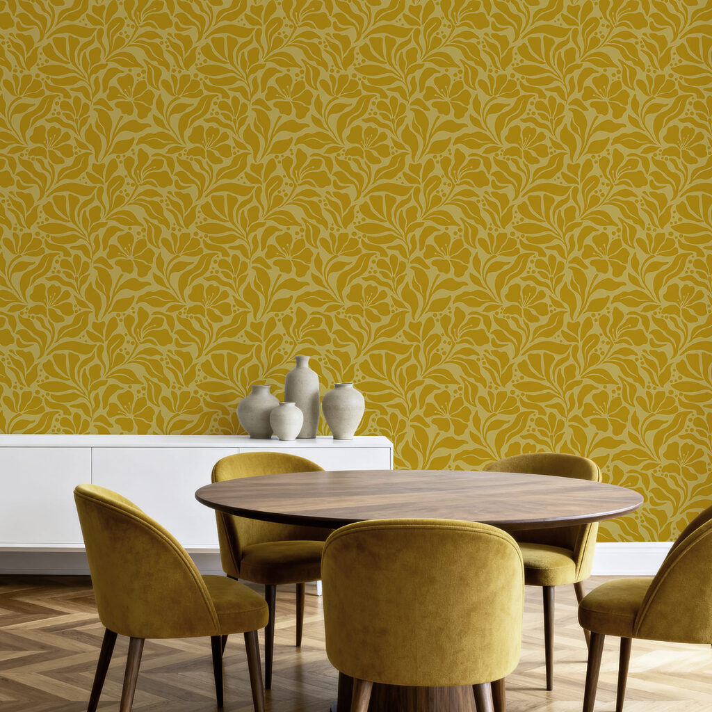 Motif jaune et blanc