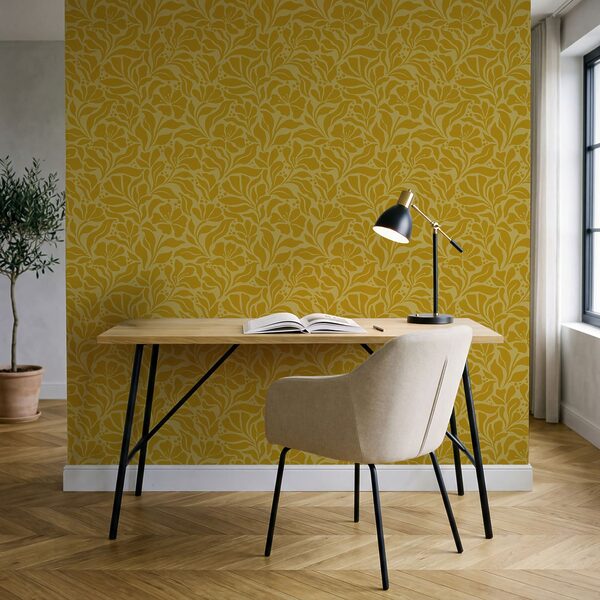 Motif jaune et blanc