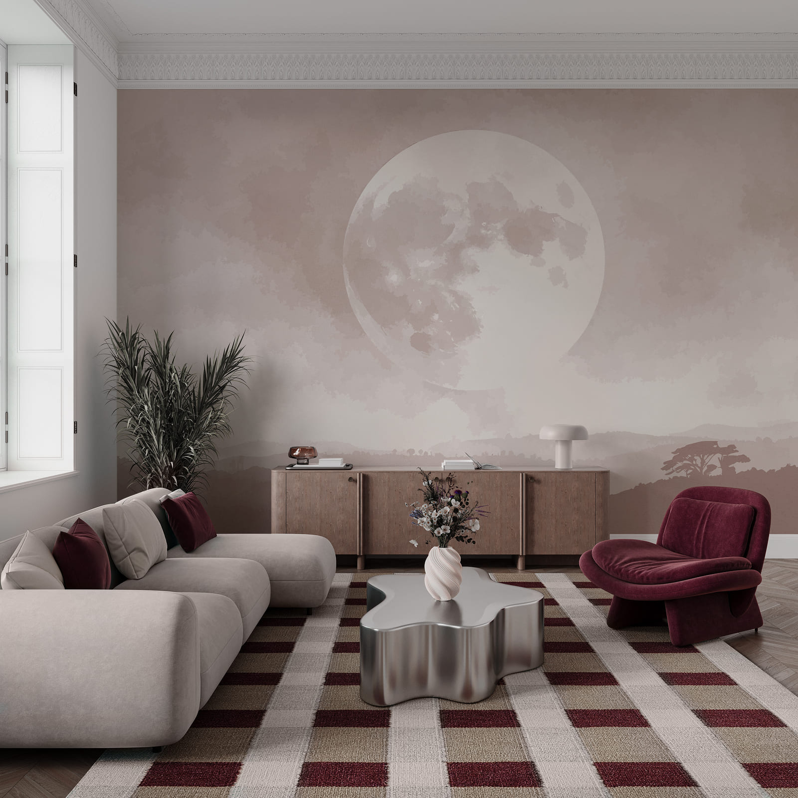 La Lune dans le ciel