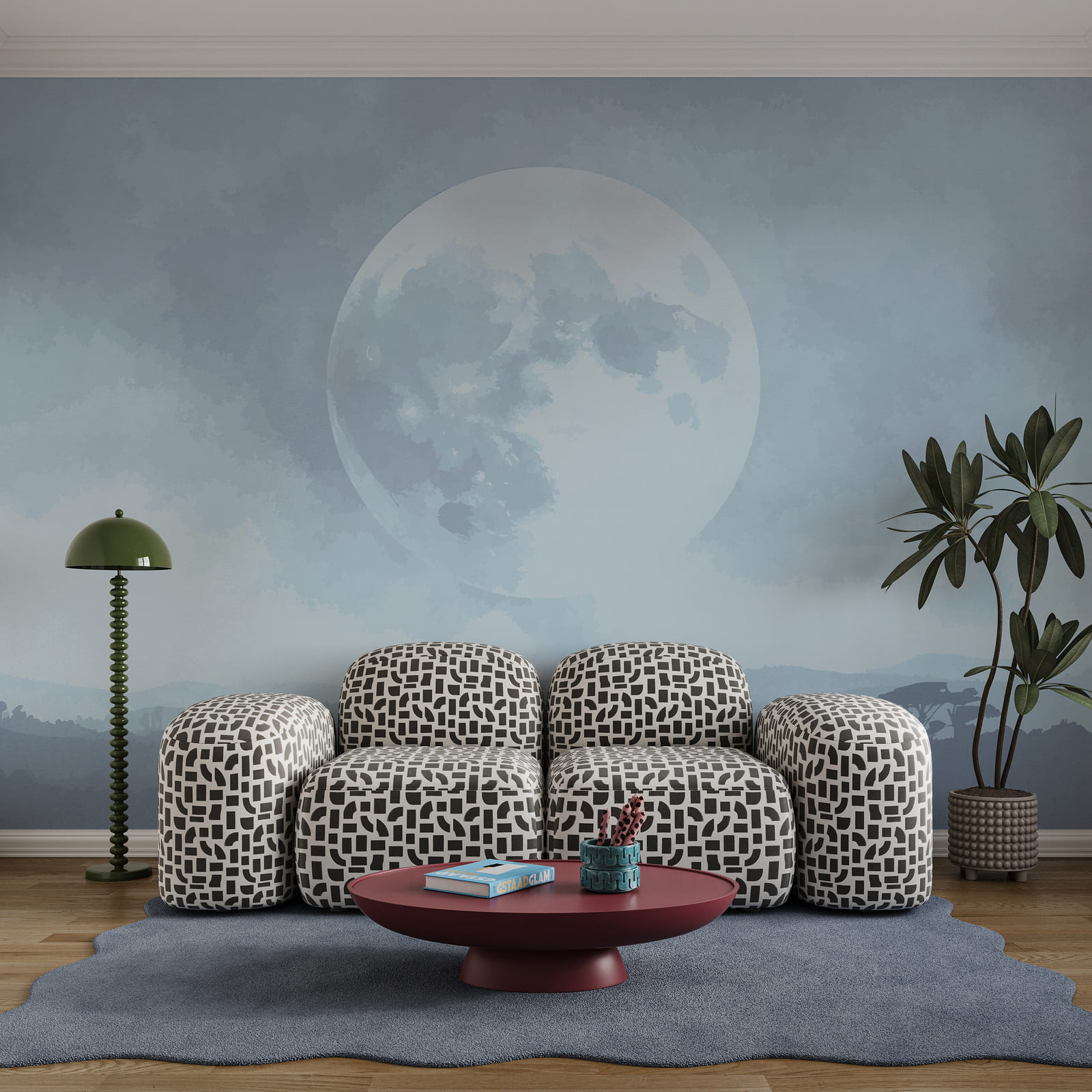 La Lune dans le ciel