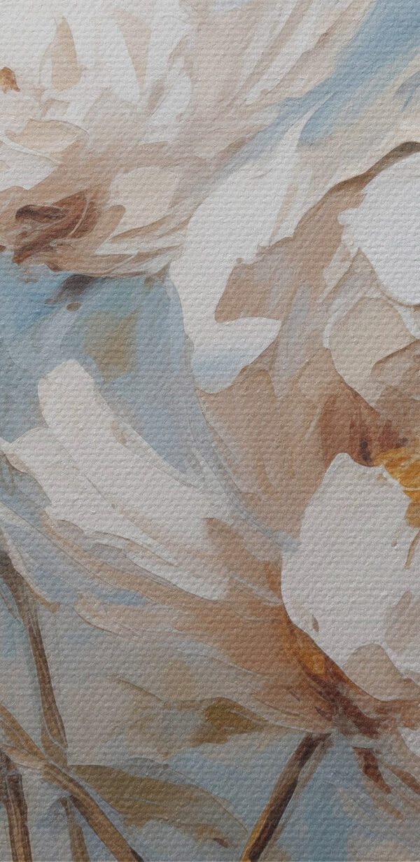 Painting of flowers on canvas Painting of flowers on canvas
