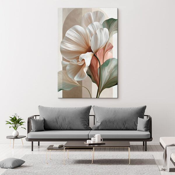 - Elegant blooms in soft hues