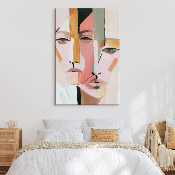 Painting of a couple of people