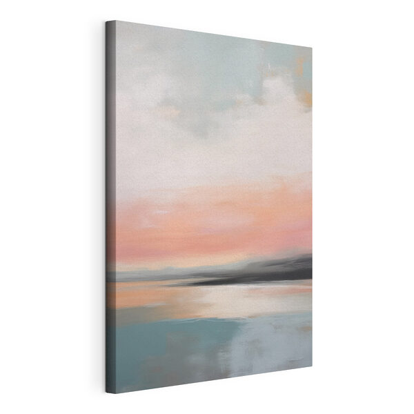 Peinture représentant un coucher de soleil sur un plan d'eau Tableaux Peinture représentant un coucher de soleil sur un plan d'eau